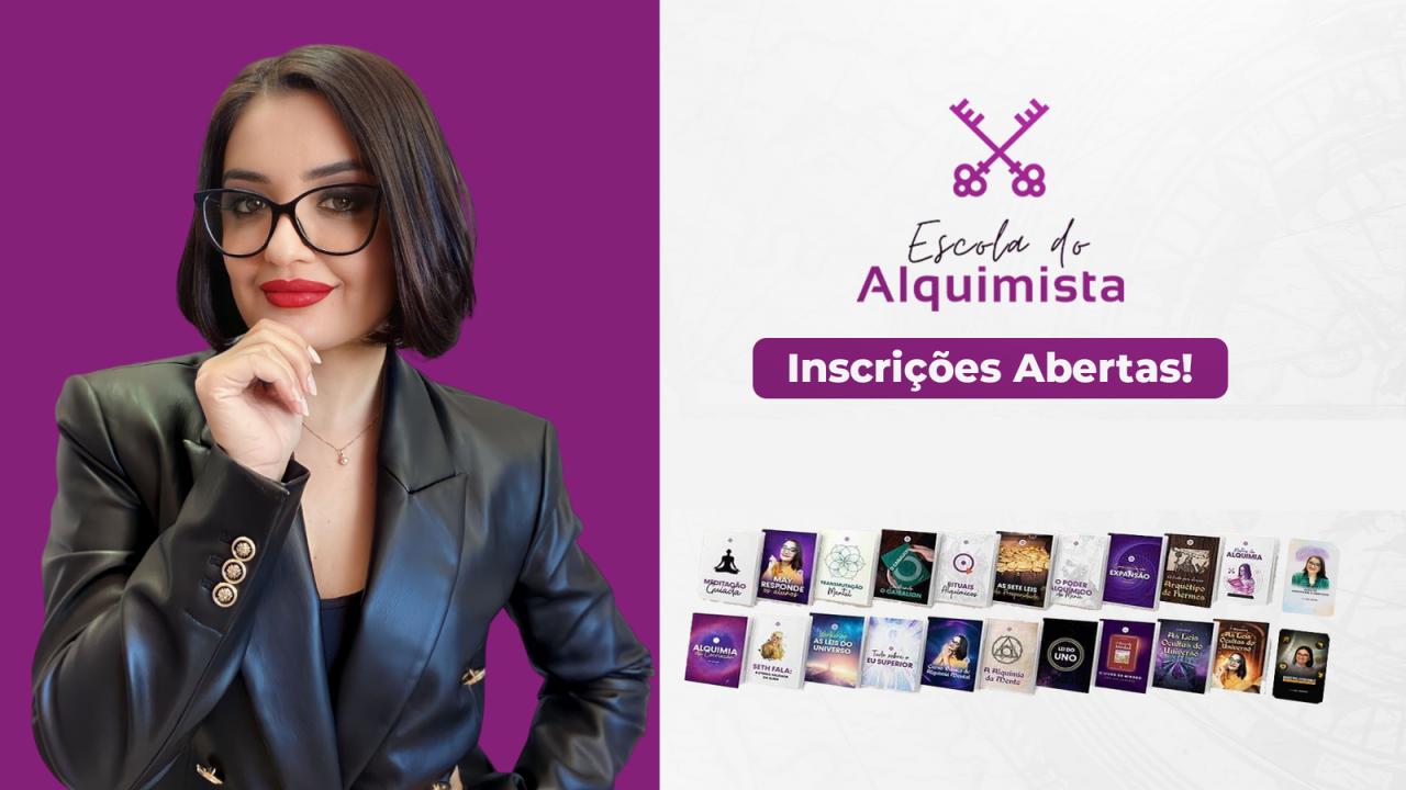 Escola do Alquimista com May Andrade e inscrições abertas